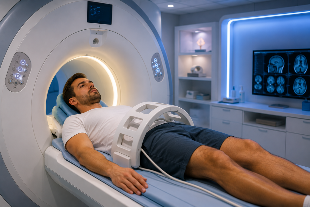 Patiënt in MRI-scanner
